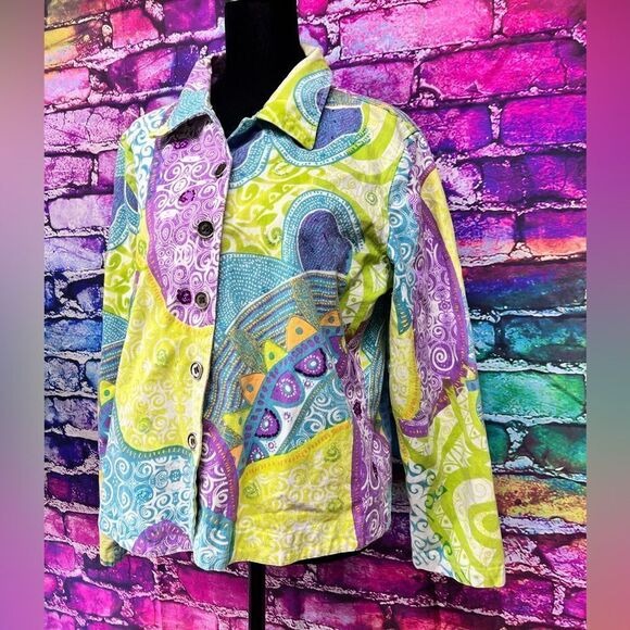 life style Jackets & Blazers - Life style women’s colorful vintage blazer.